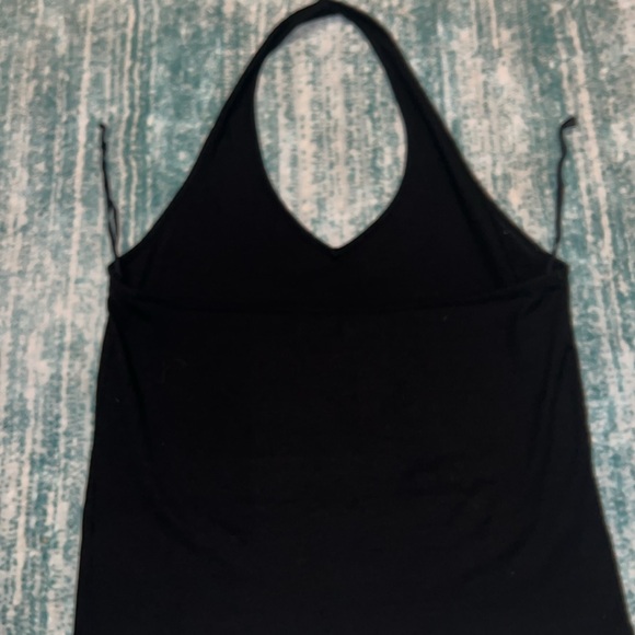 BRAND NEW NEVER WORN BALCK HALTER TOP - Picture 3 of 4